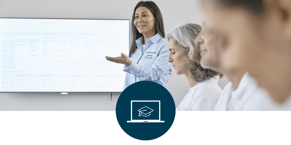 Radiometer – Apprentissage des compétences avec Connect&Care